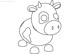 Roblox Adopt Me Coloring Pages Cow Cow Coloring Pages Unicorn Coloring Pages Coloring Pages