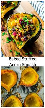 Baked Stuffed Acorn Squash Recipe Recipes Acorn Squash Recipes Acorn Squash