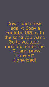 Download Music Legally Copy A Youtube Url With The Song You Want Go To Youtube Mp3 Org Enter The Ur Youtube Hacks Life Hacks Youtube Youtube Music Converter