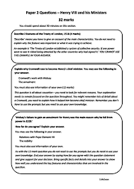 Paper 2 Questions Henry Viii And His Ministers This Or That Questions History Posters Math Resources