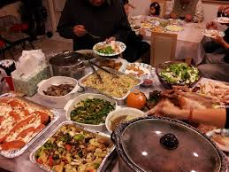 Post Thanksgiving Black Friday Shopping Dinner Dinner Food Family Dinner