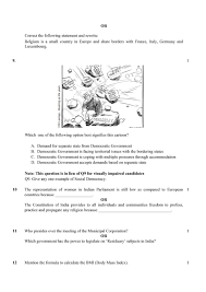 Cbse Class 10 Sample Paper 2020 For Social Science Social Science Sample Paper Exam Papers