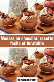 Mousse Au Chocolat Recette Facile Et Inratable Food Fun Desserts Desserts