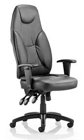 Galaxy Leather High Back Office Chair High Back Office Chair Executive Leather Office Chair Black Leather Seating