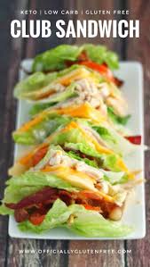 Low Carb Chicken Club Sandwich In 2020 Health Dinner Recipes Eating Light Low Carb Sandwiches