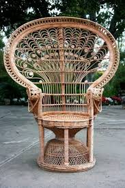 What To Do With A Cool Yard Sale Find A Vintage Wicker Peacock Chair Cococozy Wicker Peacock Chair Wicker Chairs Wicker Decor