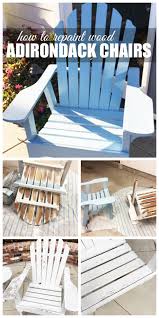 How To Repaint Wood Adironack Chairs Outdoor Wood Furniture Adirondack Furniture Wood Patio Chairs