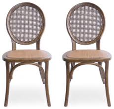 Buy The Bordeaux Elm Wood And Rattan Dining Chairs Set Of 2 Brown Online From Houzz Today Or Shop For Ot In 2020 Dining Chairs Rattan Dining Chairs Dining Chair Set
