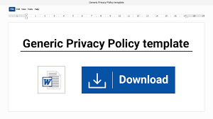 Click To Download A Universal Privacy Policy Template That You Can Easily Customize For Your Own Business Policy Template Privacy Policy Templates