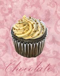 Kelsey Wilson Illustrator Last Of My Three Chocolate Lovers Cupcakes Series This Was Done In Acrylic With Custom Background Elements Of Ink And Acrylic Tex