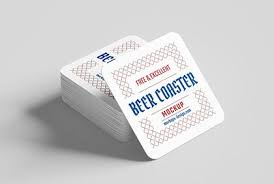 Free Square Beer Coaster Mockup Mockups Design Free Premium Mockups Beer Coasters Free Beer Mockup