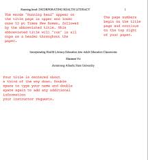 Title Page Examples And Formats Title Page Example Essay Title Page Title Page Format