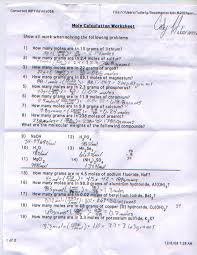 Series questions you always wanted to ask abcs of dementia the © 2000 cavalcade publishing. Mole Calculation Worksheet Cody Haberman S Blog Chemistry Class