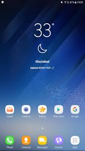 Download Install Official Galaxy S8 S8 Plus Weather App Widget On Samsung Devices Samsung Device Widget Galaxy S8