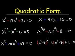 Solving Equations In Quadratic Form Using Substitution Youtube Quadratics Solving Equations Solving Quadratic Equations