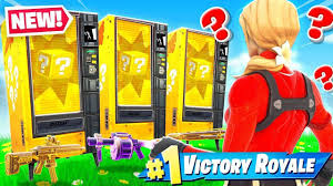 The hardest challenge in fortnite: Lucky Block Vending Machine Challenge New Fortnite Battle Royale Game Youtube