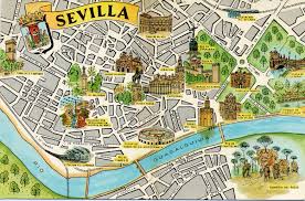 Ana Visita Sevilla Para Seis Meses Sevilla Spain Spain Travel Tourist Map