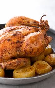 One Pan Roast Chicken And Potatoes Roasted Chicken And Potatoes Chicken Recipes Cooking Recipes