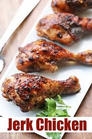 Super Flavorful Oven Baked Jamaican Jerk Chicken Takes The Boring Out Of Chicken Baked Jerk Chicken Jerk Chicken Recipe Oven Chicken Recipes