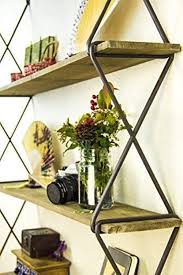 Avignon Home Rustic Floating Wood Shelves 3 Tier Wall Mount Hanging Shelves Book Shelves Industrial Wood Book Shelves Storage Display Decor For Bedroom Livi Wood Shelves Wall Mounted Shelves Hanging Shelves