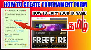 Pick the tournament you wish to participate in from the tournament listing page. How To Create Free Fire Tournament Form In Tamil How To Copy Player I D Name In Tamil Youtube