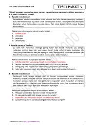 Soal Dan Kunci Jawaban Tpmbk Kota Yogyakarta 2018 Tahap 1 Bahasa Indonesia Giri Widodo