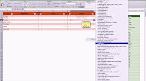 Grocery List Generator In Excel Youtube