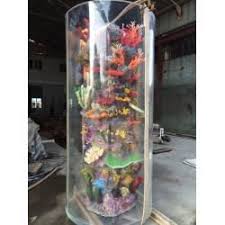 Buy Large Cylinder Acrylic Aquarium Tanks Custom Fish Tanks With Coral Marbleacrylicsheet Custom Fish Tanks Round Fish Tank Acrylic Aquarium