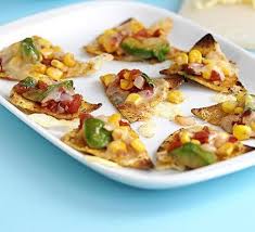 Anytime Sweetcorn Tomato Nachos Recipe Bbc Good Food Recipes Food Cheesy Nachos