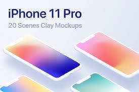 Iphone 11 Pro 20 Clay Mockups Scenes Psd 360608 Mockups Design Bundles Iphone Mockup Clay Iphone 11