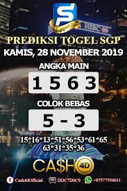 Prediksi Togel Singapura Kamis 28 November 2019 Singapura Minggu Permainan Angka