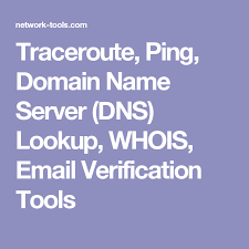 Traceroute Ping Domain Name Server Dns Lookup Whois Email Verification Tools Name Server Networking Network Tools