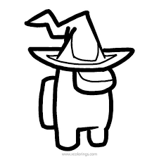 Among Us Coloring Pages Wizard Coloring Pages Free Coloring Pages Halloween Coloring Pages