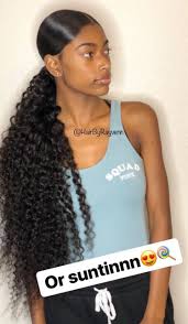 Forget the messy hair look this fall. Itssjayduhh Curly Hair Styles Weave Ponytail Hairstyles Weave Hairstyles
