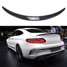Ninte Mercedes Benz W205 C Class C180 C200 C250 C300 C63 C43 2 Door Coupe 2015 2019 Trunk Spoiler Painted Abs Carbon Fiber Coating Wing Car Car Rust Repair Benz
