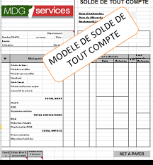 Et si cette contestation porte sur. Le Solde De Tout Compte Stc En Pratique A Madagascar Actualites Administratives A Madagascar
