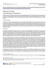 Leadership Essay Example Essay Examples Leadership Examples Leadership