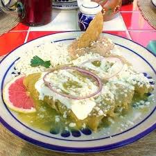 Enchiladas Verdes De Pollo Recipe By Que Gourmet Key Ingredient Mexican Food Recipes Enchiladas Verdes Recipes