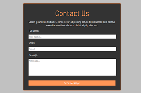 Simple Contact Us Form Design Usign Html And Css Form Css Form Design Css
