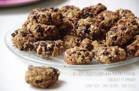 Biscuits Croustillants Aux Flocons D Avoine Chocolat Et Amandes Sans Oeuf Sans Beurre Sans Huile La Recette Biscuits Croustillants Flocon Avoine Biscuits
