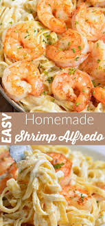 Shrimp Alfredo Recipe Made With Homemade Alfredo Sauce Fettuccine And Juicy Parmesan C Shrimp Recipes For Dinner Pasta Recipes Alfredo Homemade Alfredo Sauce