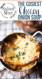 This Easy French Onion Soup Is Full Of Sticky Sweet Onions Rich Hearty Beef Broth And To French Onion Soup Easy Vegetarian French Onion Soup French Onion Soup