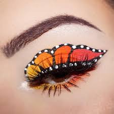 Monarch Butterfly Halloween Makeup Butterfly Halloween Halloweenmakeup Eyemakeup Eyeshadow Mon Butterfly Makeup Butterfly Halloween Halloween Makeup Easy