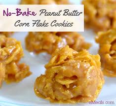 No Bake Peanut Butter Corn Flake Cookies Recipe On Yummly Yummly Recipe Cornflake Cookies Buttered Corn Food