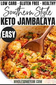 Low Carb Keto Jambalaya Recipe Low Carb Jambalaya Recipe Quick Easy Healthy Meals Easy Healthy Recipes