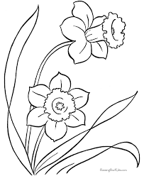 Free Coloring Sheets Of Flowers 016 Flower Coloring Pages Spring Coloring Pages Book Page Flowers