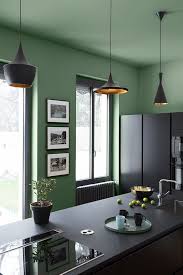 Osez La Couleur Integrale Avec La Teinte Vert Potager Pour Une Cuisine Au Style Pur Et Fort Liberon Idee Couleur Cuisine Couleur Cuisine Deco Chambre Couleur