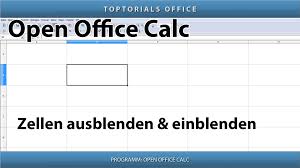 This xml based format means you're not tied in to calc. Zeilen Oder Spalten Ausblenden Verstecken Und Einblenden Openoffice Calc Toptorials