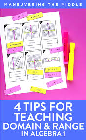 4 Tips For Teaching Domain And Range In Algebra 1 Maths Activities Middle School Teaching Middle School Math