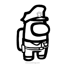 Among Us Coloring Pages Police Coloring Pages Coloring Pages For Girls Graph Paper Drawings